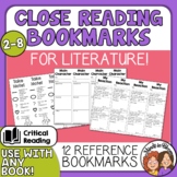 Close Reading Bookmarks for Literature | Annotation Guides