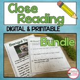 Close Reading Bundle and  Reading Passages Bundle