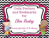 Close Reading Code Posters and Bookmarks