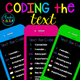 Close Reading - Coding the Text - Reading Comprehension iPhones