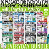 Close Reading Comprehension Everyday Themed Bundle with My