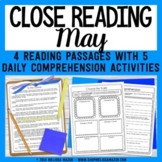 Close Reading Comprehension Passages - Close Reading - May