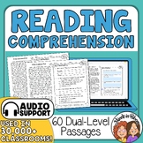 Close Reading Comprehension Passages and Questions - Readi
