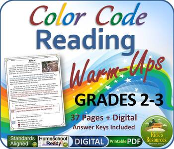 Preview of Science of Reading Comprehension Text Evidence Warm-Ups - Grades 2-3