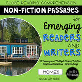 Close Reading Comprehension for Emerging Readers & Writers: Homes