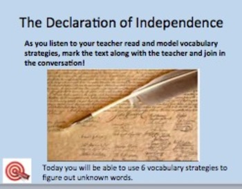 Close Reading: Declaration of Independence with National Treasure video clips