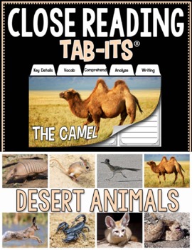 Preview of Close Reading -Desert Animals | Distance Learning