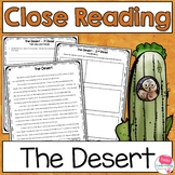Close Reading Desert Biome