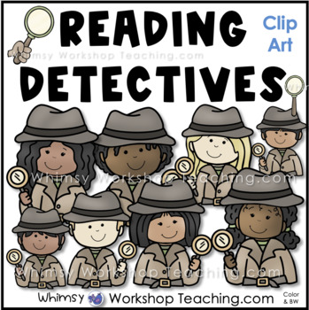 Preview of Close Reading Detectives Clip Art