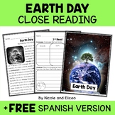 Earth Day Close Reading Comprehension Passage Activities +