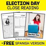 Election Day Close Reading Comprehension Passage Activitie