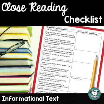 Preview of Close Reading Examples | Close Reading Questions | Informational