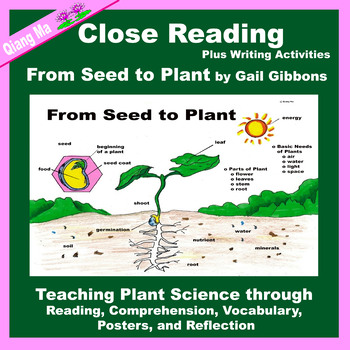 Preview of Close Reading: From Seed to Plant by Gail Gibbons