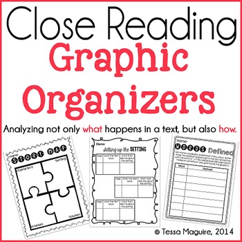 Preview of Close Reading Graphic Organizers