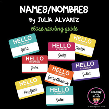 names nombres by julia alvarez
