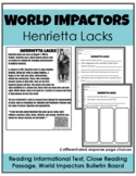 Close Reading --- Henrietta Lacks Informational Text --