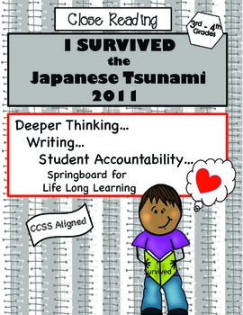 Preview of Close Reading I Survived The Japanese Tsunami, 2011