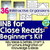Close Reading Interactive Notebook Literature Informational Text