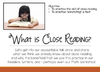 Preview of Close Reading Introduction  - PowerPoint Lessons - ReadyGen