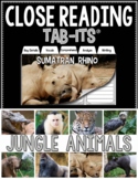 Close Reading - Jungle Animals | Distance Learning