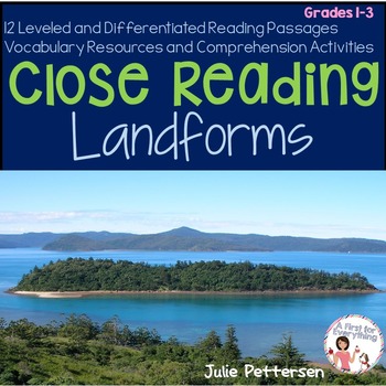 Preview of Close Reading Landforms