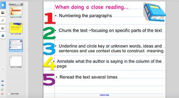 Preview of Close Reading Lesson