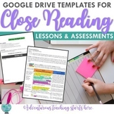 Close Reading Lesson & Assessment Templates {Digital & Dis