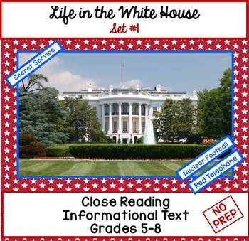 Preview of Close Reading: The Secret Service-Life in the White House Set #1