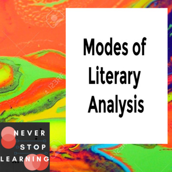 Preview of Close Reading, Literary Analysis, Critical Literary Analysis Comparison Chart