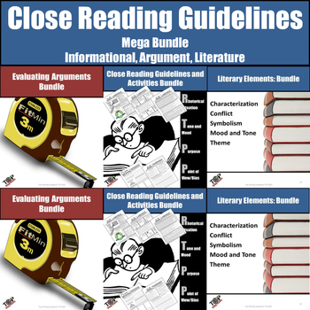 Preview of Close Reading Bundled Resources (Informational, Argument, Literary Analysis)