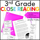 3rd Grade Close Reading Passages and Prompts
