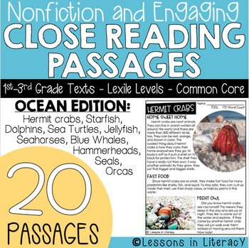 Preview of Ocean Close Reading