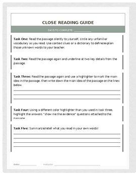 close reading essay pdf