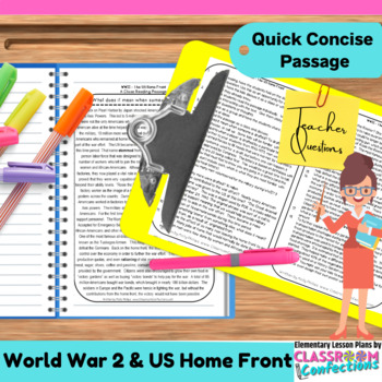 History World War 2 The Home Front Photopack Primary Education Photopack and Teaching Notes