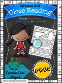 Close Reading Passages 2nd/3rd Grade (Informational) FREE
