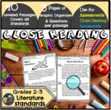 Close Reading Passages/Reading Assessments 2nd/3rd Grade (