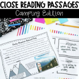 Close Reading Passages | Camping Theme | Comprehension