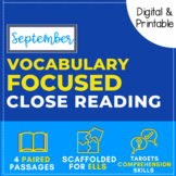 Close Reading Passages | Digital Close Reading | ESL Reading