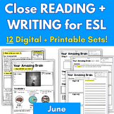 ESL Reading Comprehension | ESL Summer School Activities