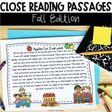 Close Reading Passages | Fall | Comprehension