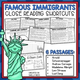 Reading Comprehension Passages about Famous Immigrants