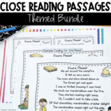Close Reading Passages Themed Bundle | Comprehension