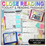 Close Reading Passages & Toolkit | Reading Comprehension |