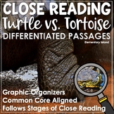 Close Reading Passages and Questions for Tortoises vs. Turtles