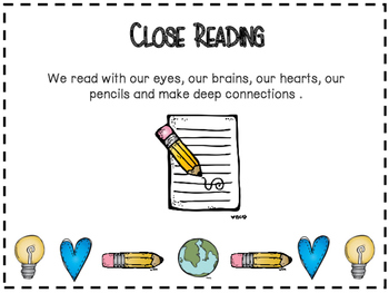 Preview of Close Reading Planning Page