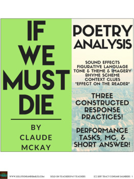Preview of Close Reading Practice: McKay's "If We Must Die" (Plus Constructed Response!)