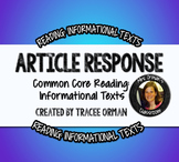 Close Reading Article Review Questions For Any NonFiction Text