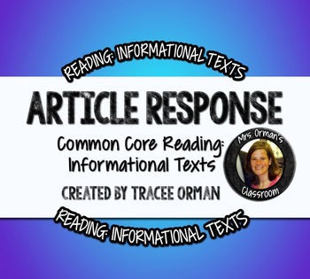 Preview of Close Reading Article Review Questions For Any NonFiction Text