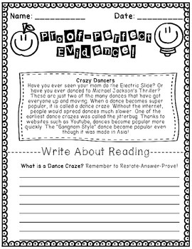 Close Reading: Creating Proof-Perfect Text Evidence by 3rd Grade Treats