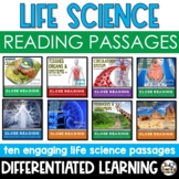 Life Science Reading Comprehension Passages with Questions